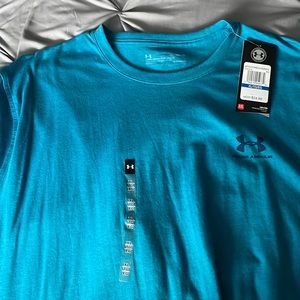 Under armor US Lacrosse XL teal loose wick t-shirt